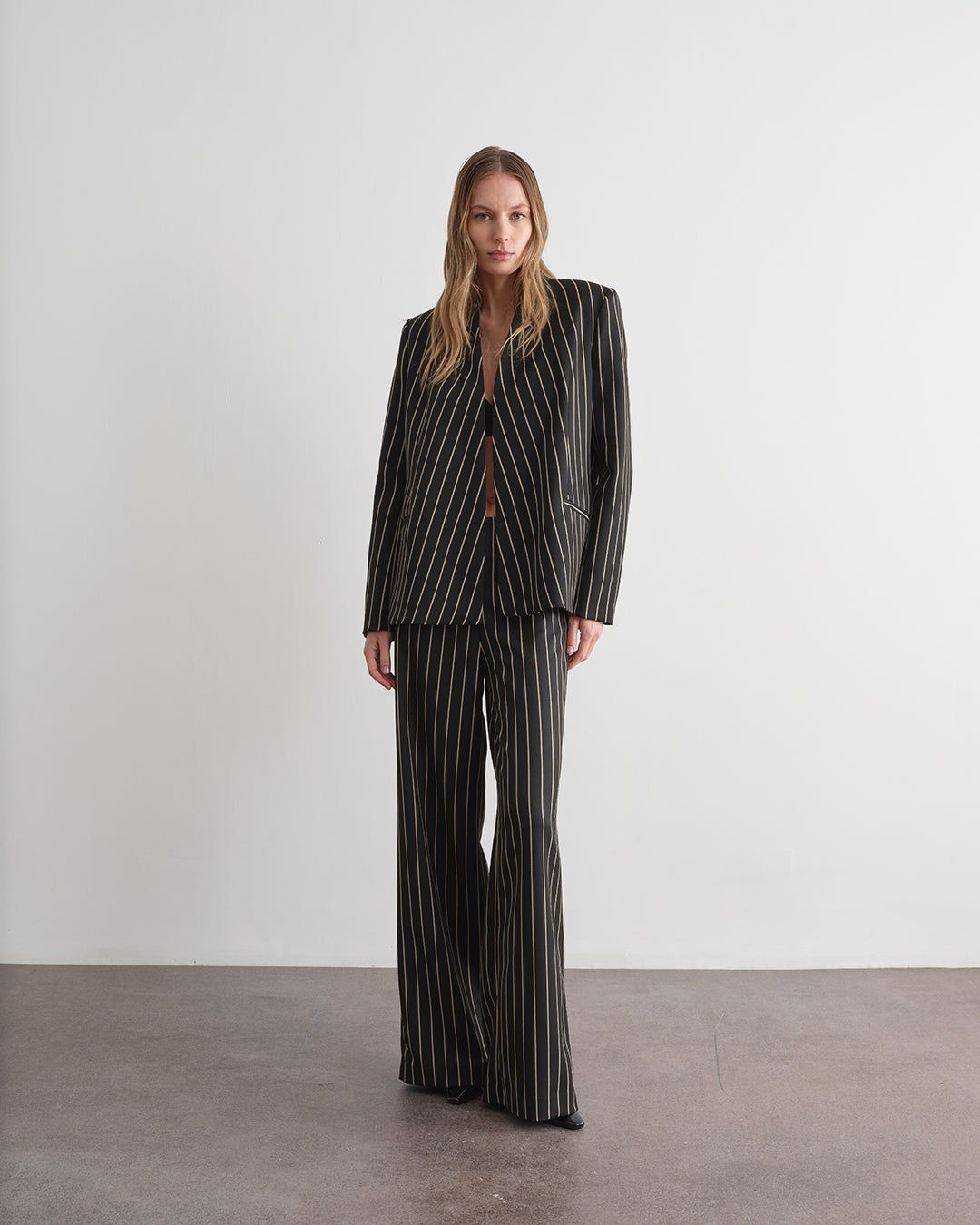 Giacca a fantasia gessata